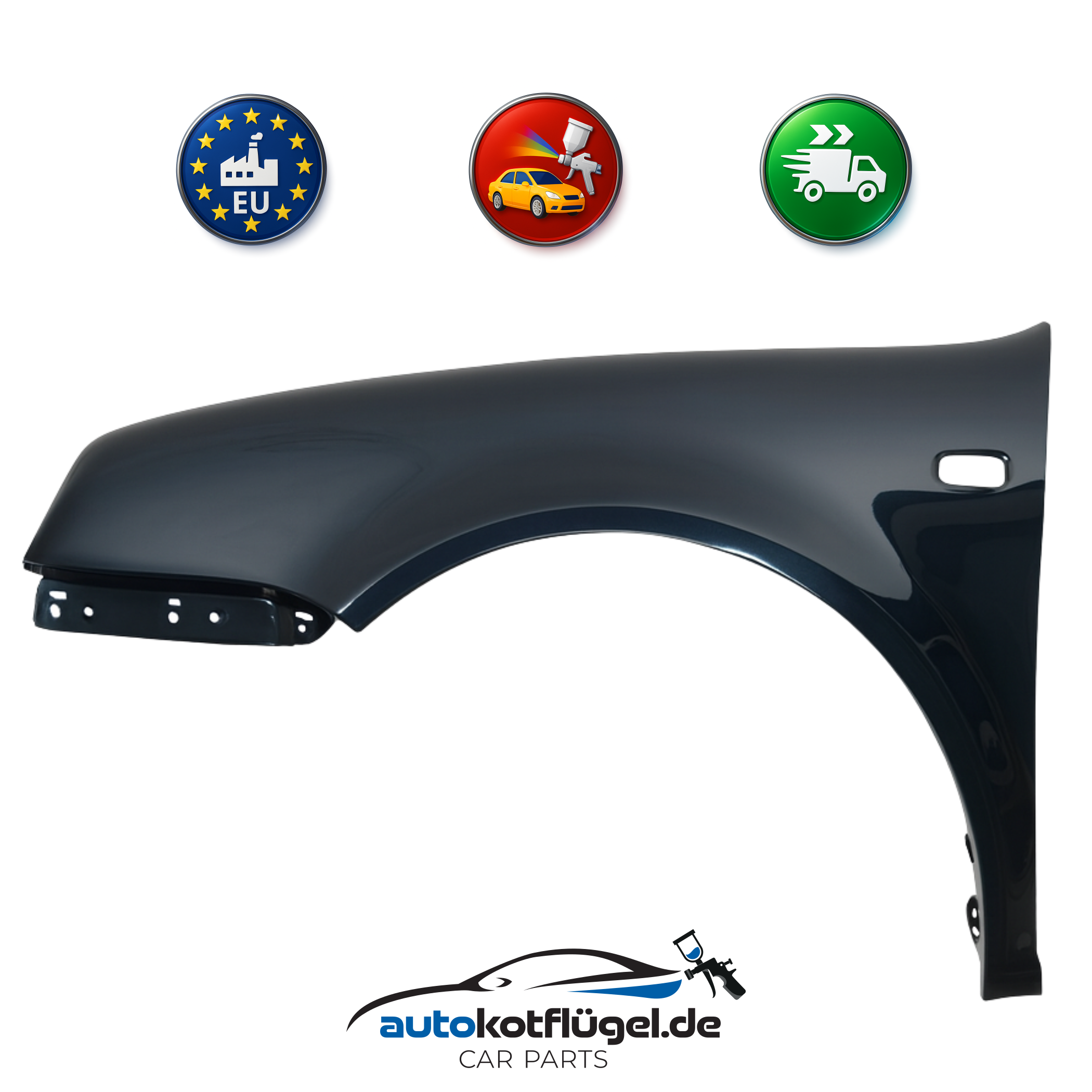 Kotflügel für VW GOLF 4 IV LC9Z Links 97-06 Vorderseite Lackiert Neu